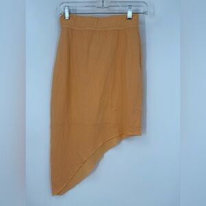 Frank & Eileen Asymmetrical Skirt in Orange